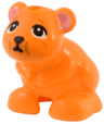 Hamster / Mouse, Friends Style with Black Eyes, Nose, and Mouth, Dark Orange Lines, and Bright Pink Ears Pattern (Nibbler)
