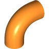 Brick, Round Tube 1 x 1 d. 90 degrees Elbow Macaroni - No Stud - Type 2 - Axle Hole