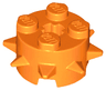 Brick, Round 2 x 2 with Spikes and Axle Hole