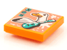 Tile 2 x 2 with BeatBit Album Cover - Duck and Guitar Pattern