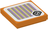 Tile 2 x 2 with Super Mario Scanner Code Goombrat Pattern (Sticker) - Set 71402