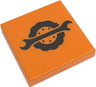 Tile 2 x 2 with Black Spanner Wrench and Wheel Pattern