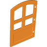 Duplo Door / Window Pane 1 x 4 x 4 with 4 Different Size Panes and Curved Top