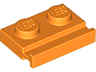 Plate, Modified 1 x 2 with Door Rail