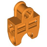 Technic, Axle Connector 2 x 3 with Ball Joint Socket - Open Sides, Angled Forks with Closed Axle Holes