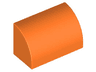 Slope, Curved 1 x 2 with Bottom Stud Holder