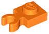 Plate, Modified 1 x 1 with Open O Clip Thick (Vertical Grip)