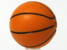 Ball, Sports Basketball with Standard Black Lines Pattern
