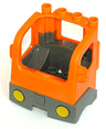 Duplo Cabin Truck Semi-Tractor Cab with Dark Bluish Gray Base