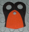 Minifigure Armor Pauldron Cloth with Black Neck Pattern