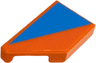 Tile, Modified 1 x 2 Wedge Left with Dark Azure Triangle Pattern