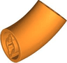Brick, Round 2 x 2 D. 45 degrees Elbow (27.7mm Standing Height)