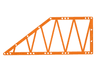 Technic, Liftarm, Modified Frame Trapezoid Thick 31 x 13 Girder Center