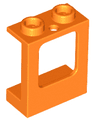 Window 1 x 2 x 2 Plane, Single Hole Top and Bottom for Glass