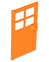 Door 1 x 4 x 6 with 4 Panes and Stud Handle