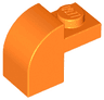 Slope, Curved 2 x 1 x 1 1/3 with Recessed Stud