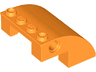 Slope, Curved 4 x 4 x 2 with 4 Studs and Pin Holes