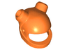 Minifigure, Headgear Helmet Motorcycle with 2 Angled Holes for Bars