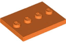 Tile, Modified 3 x 4 with 4 Studs in Center