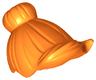 Minifigure, Hair Female with Top Knot Bun and Forelock
