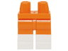 Hips and Legs with Molded White Lower Legs / Boots  Pattern