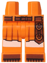 Hips and Legs with Skirt, Reddish Brown Sandals and Belt with Strap and Rings, White Knee Pads Pattern