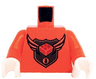 Torso MBA Level 3 Logo Pattern / Orange Arms / White Hands