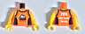 Torso Tank Top with Black Straps and Side Panels, White Mountains and 'SPORT' Logo on Front, '2018 LEGO Family Fun Run' on Back Pattern / Yellow Arms / Yellow Hands
