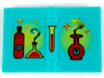 Minifigure, Utensil Book 2 x 3 with Red and Yellow Bottles, Flasks and Sparkles Pattern