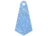 Mini Doll, Cape Cloth, Friends, Long Narrow with Small Top Hole and Silver Dots Pattern