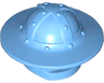 Minifigure, Headgear Helmet Castle Kettle Hat with Chin Guard and Broad Brim