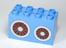 Duplo, Brick 2 x 4 x 2 with Wheels / Pulleys Pattern