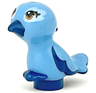 Bird, Friends Style, Feet Joined with Molded Dark Blue Beak, Feathers and Toes and Printed Medium Nougat Eyes with Eyelashes and Bright Light Blue Eye Patches Pattern (Cinnamon / Mimi)
