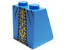 Slope 65 2 x 2 x 2 with Bottom Tube with Minifigure Dress / Skirt / Robe, Gold Panel Pattern