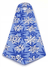 Mini Doll, Cape Cloth, Friends, Long Narrow with Small Top Hole and Silver Snowflakes Pattern