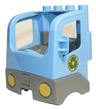 Duplo Cabin Truck Semi-Tractor Cab with Dark Bluish Gray Base and Recycling Arrows Pattern