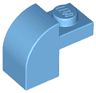 Slope, Curved 2 x 1 x 1 1/3 with Recessed Stud