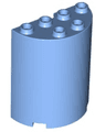 Cylinder Half 2 x 4 x 4