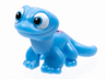 Salamander / Gecko, Friends Style with Medium Azure Eyes and Metallic Pink Diamonds Pattern (Disney Salamander Bruni the Fire Spirit)