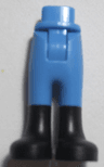 Mini Doll Hips and Trousers with Back Pockets with Black Boots Pattern - Thick Hinge
