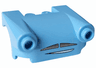 Vehicle, Mudguard 3 x 4 with Headlights, Moustache Grille and Smile Pattern