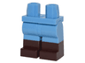 Hips and Legs with Molded Dark Brown Lower Legs / Boots  Pattern