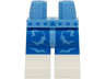 Hips and Blue Legs with Molded White Lower Legs / Boots and Printed Medium Blue Lightning Bolts and Blue Stars Pattern (BAM)