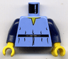 Torso SW V-Collar Shirt and High Tie Belt Pattern (Boba Fett Young) / Dark Blue Arms / Yellow Hands