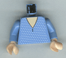Torso Spider-Man V-Neck Sweater Pattern (Mary Jane 4) / Medium Blue Arms / Light Nougat Hands