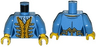 Torso Pirate Governor's Daughter Pattern / Medium Blue Arms / Yellow Hands