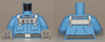 Torso Batman Pockets and Silver Control Unit with 3 Gauges, Belt with Silver Buckle Pattern / Medium Blue Arms / Light Bluish Gray Hands