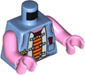 Torso Vest, Red and Yellow Undershirt, Pocket, Star and Pig on Back Pattern (Pigsy) / Bright Pink Arms / Bright Pink Hands