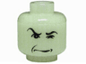Minifigure, Head Male HP Snape with Arched Eyebrow and Squint Pattern