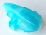 Bionicle Hydruka Back Plate (Morak) with Marbled Trans-Dark Blue Pattern
